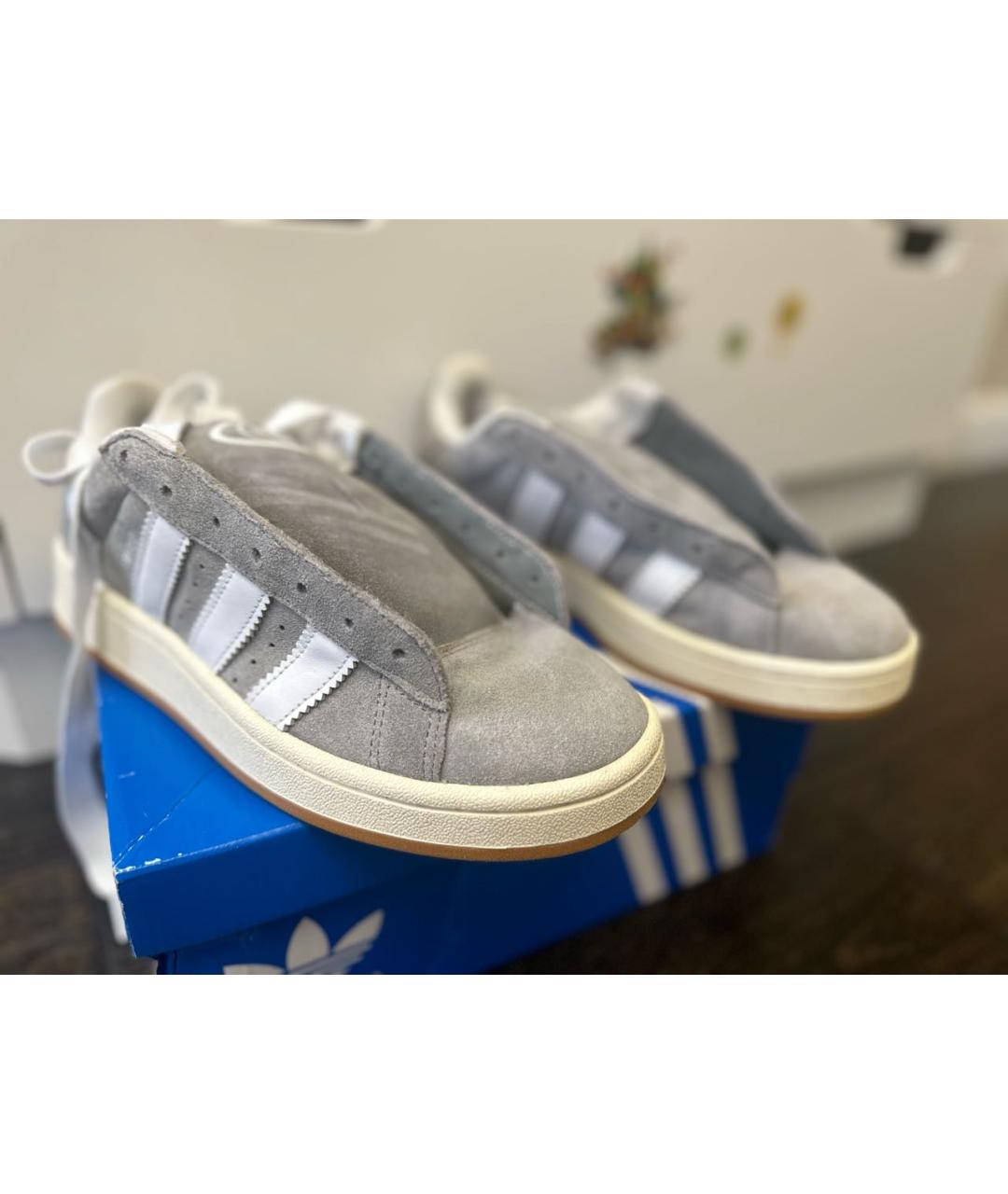 ADIDAS Серые замшевые кеды, фото 3