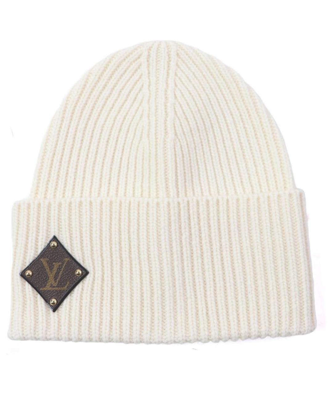 LOUIS VUITTON Бежевая шерстяная шапка, фото 1