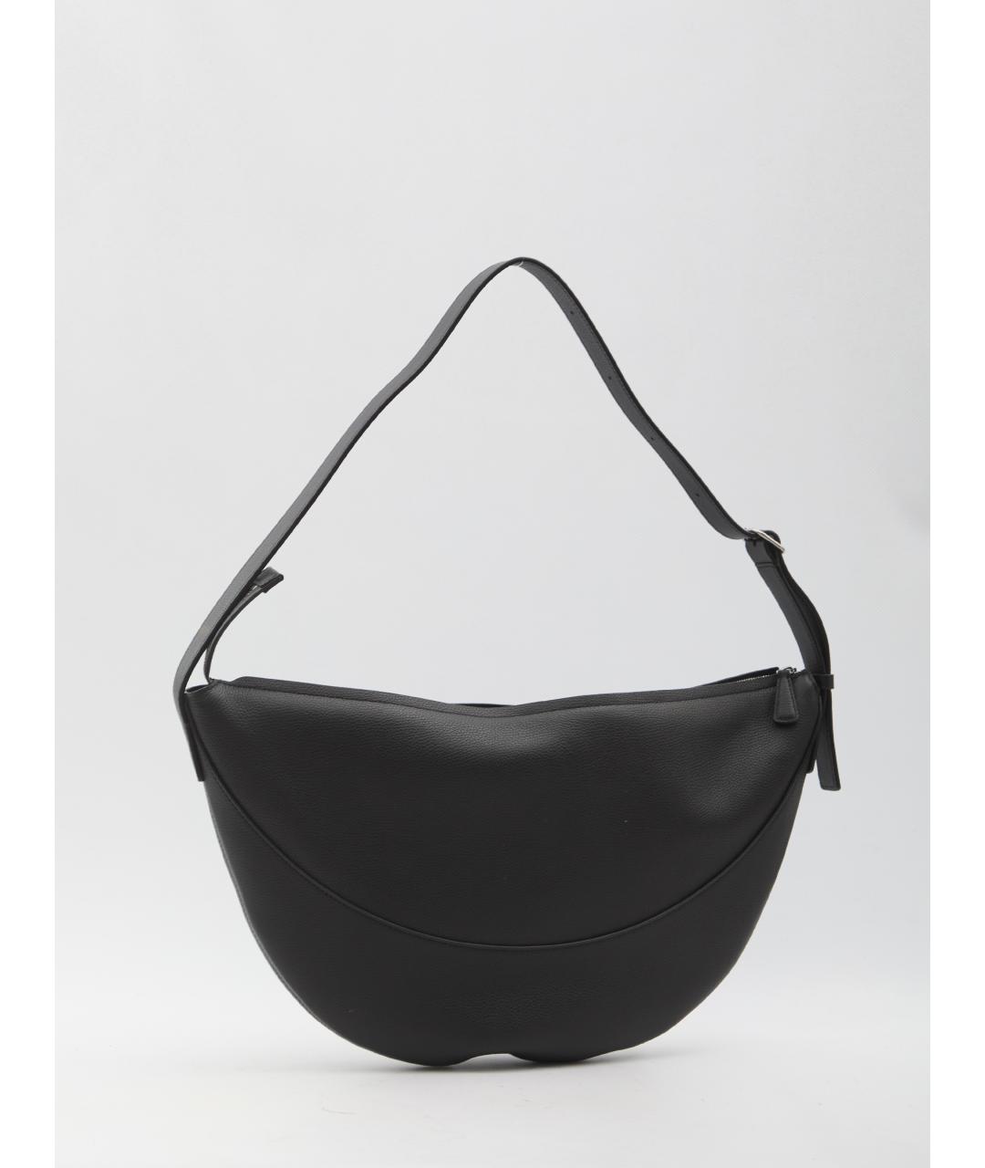 THE ROW Черная кожаная сумка через плечо, фото 2