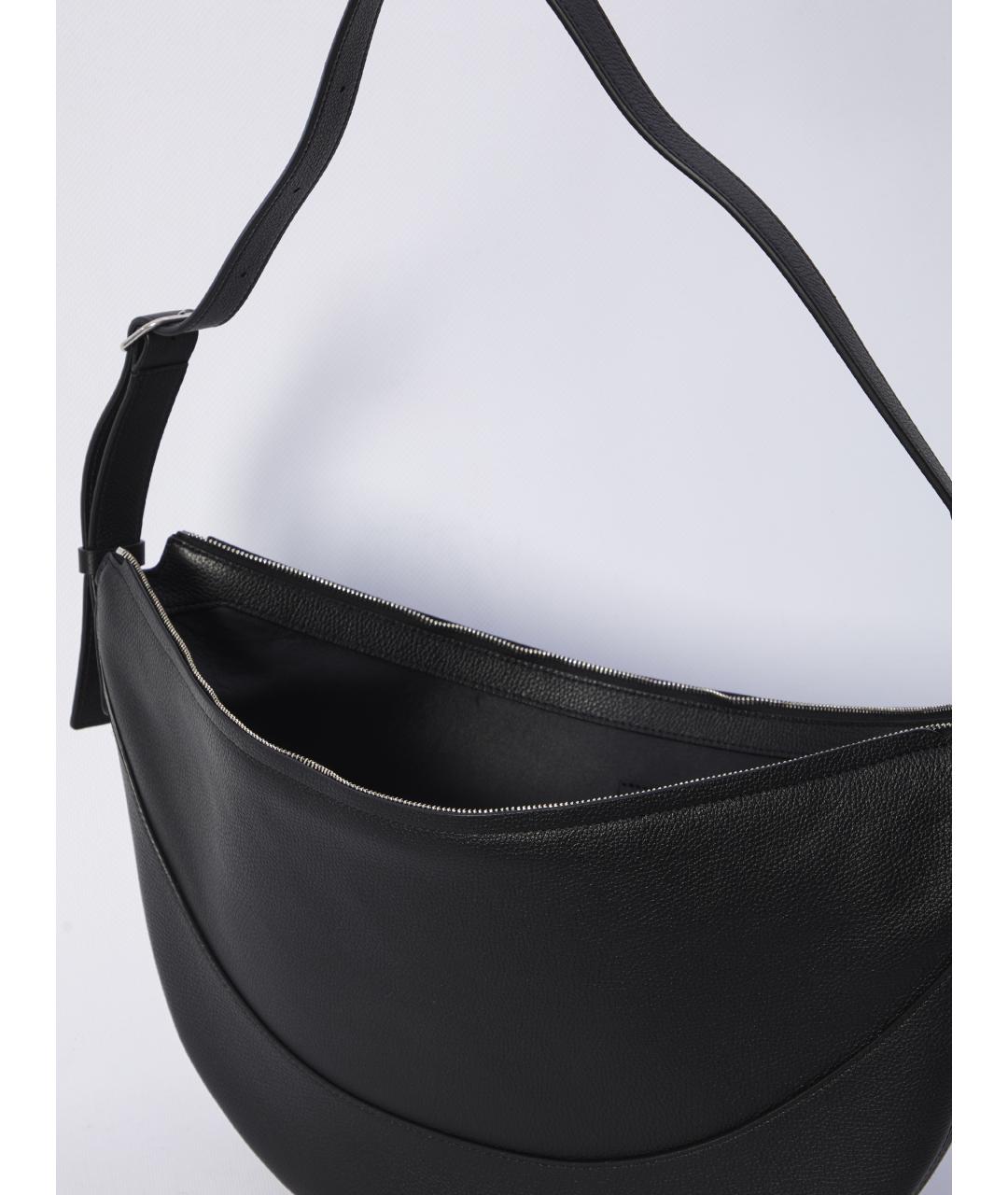 THE ROW Черная кожаная сумка через плечо, фото 4