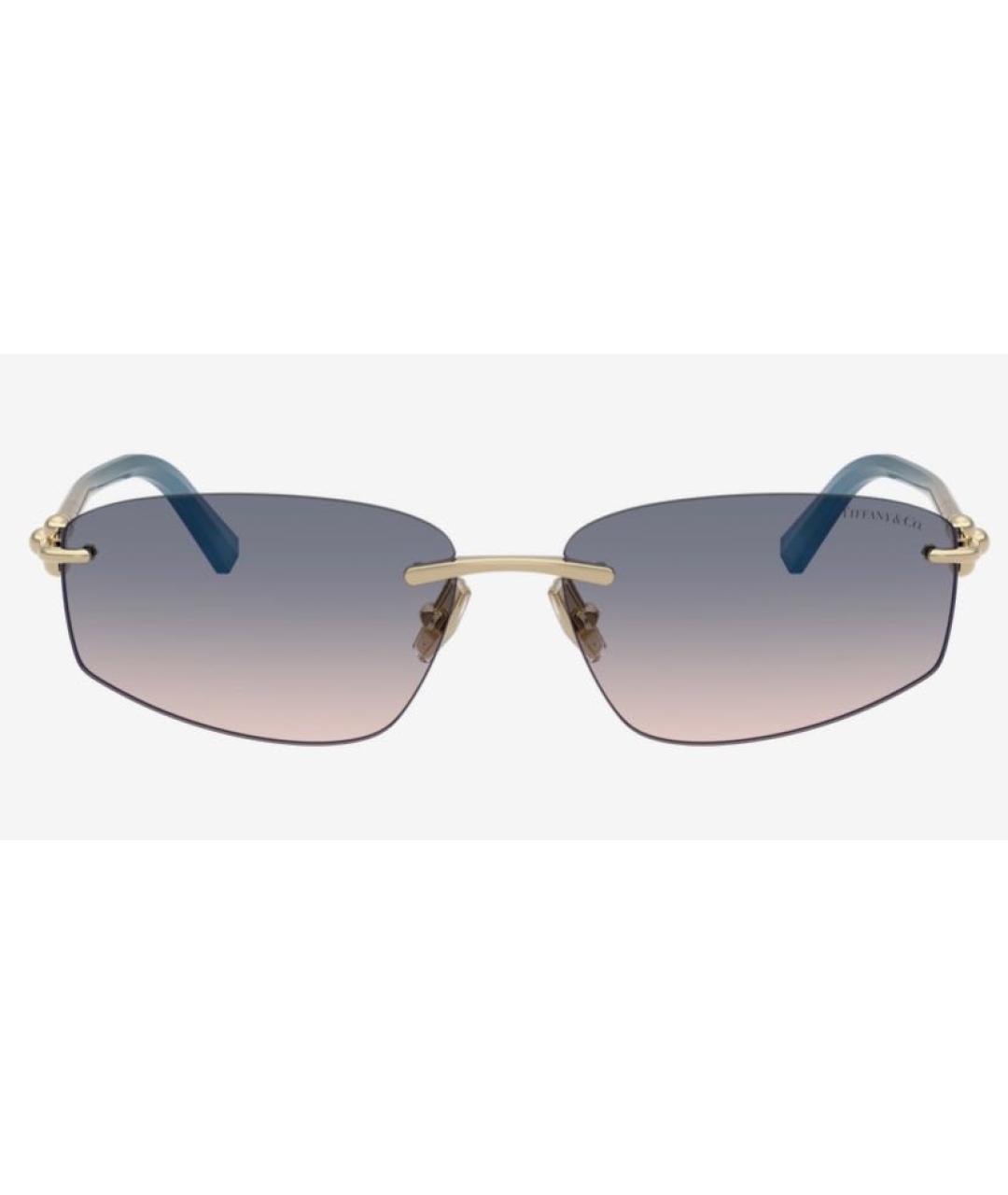 TIFFANY&CO Синие металлические солнцезащитные очки, фото 2