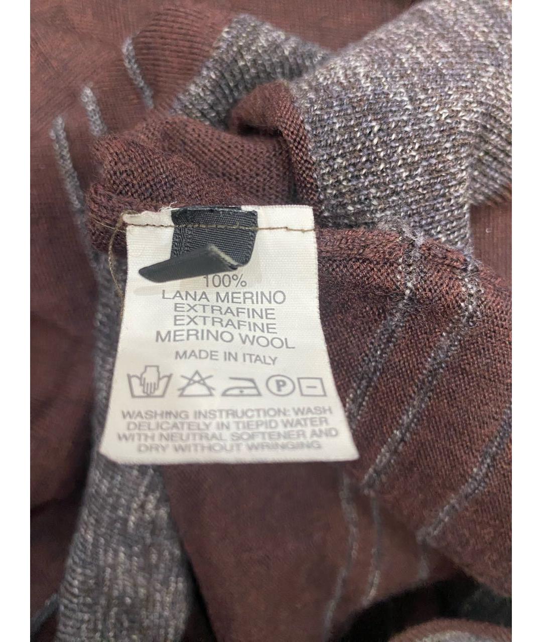 CORNELIANI Коричневый шерстяной джемпер / свитер, фото 5