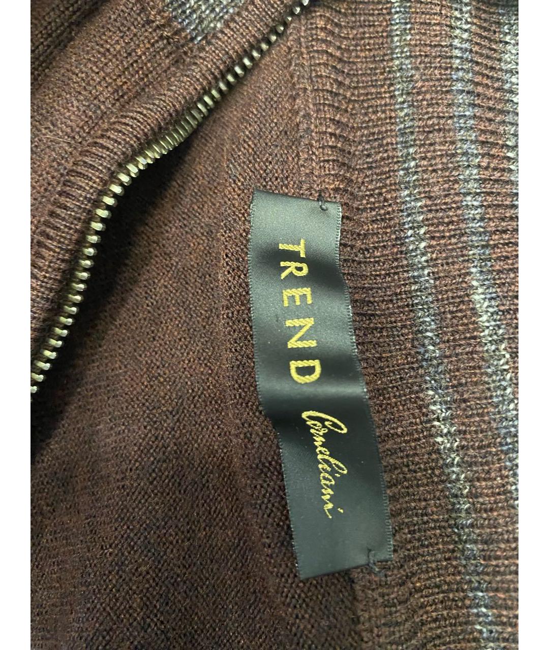 CORNELIANI Коричневый шерстяной джемпер / свитер, фото 6