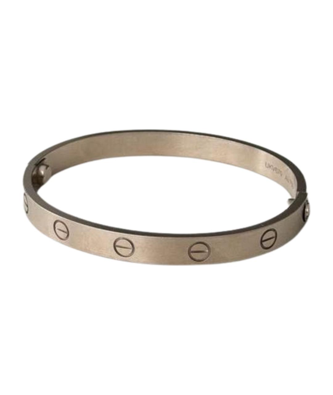 CARTIER Серебрянный браслет из белого золота, фото 1