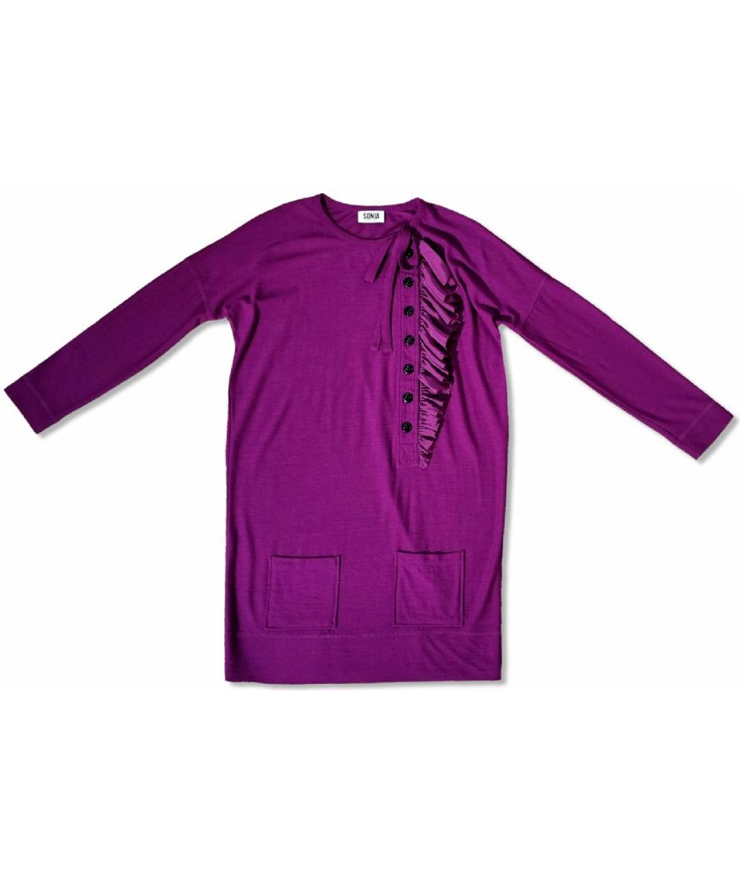 SONIA RYKIEL Фуксия повседневное платье, фото 3