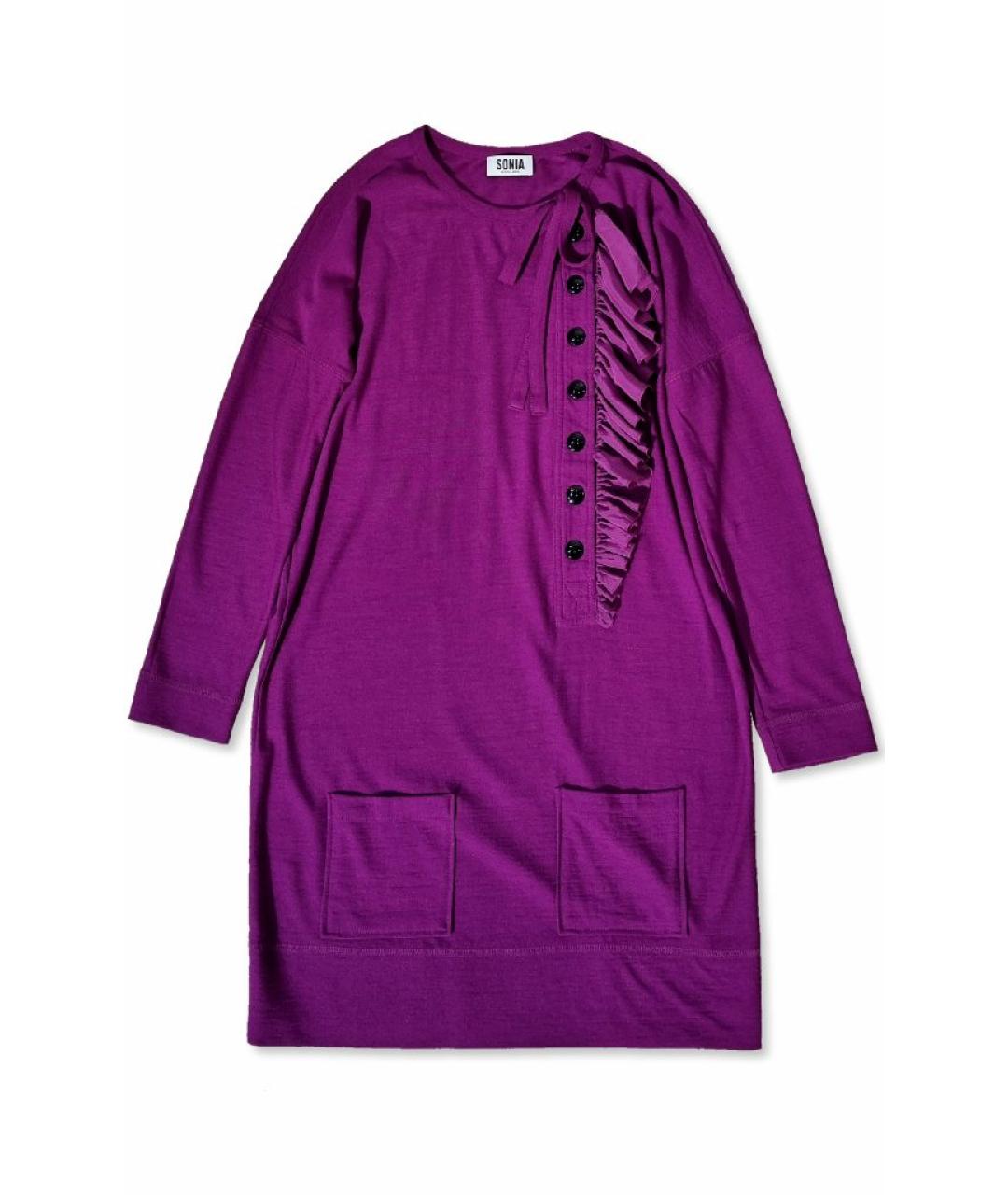 SONIA RYKIEL Фуксия повседневное платье, фото 1