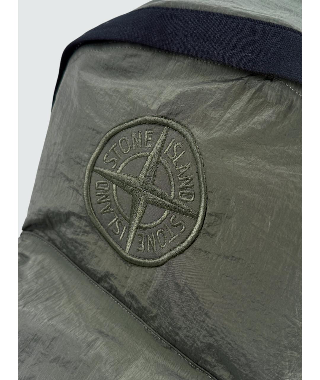 STONE ISLAND Зеленый рюкзак, фото 4