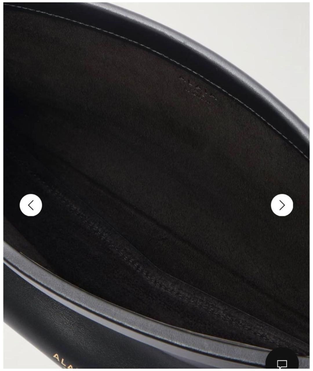 ALAIA Черная кожаная сумка через плечо, фото 2