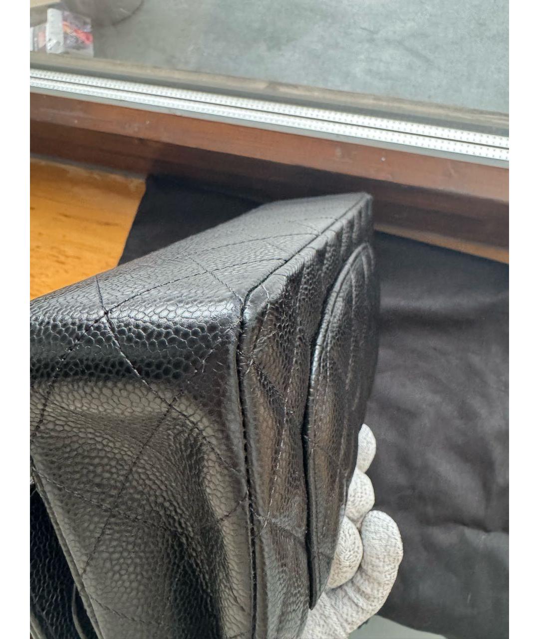 CHANEL Черная кожаная сумка через плечо, фото 6