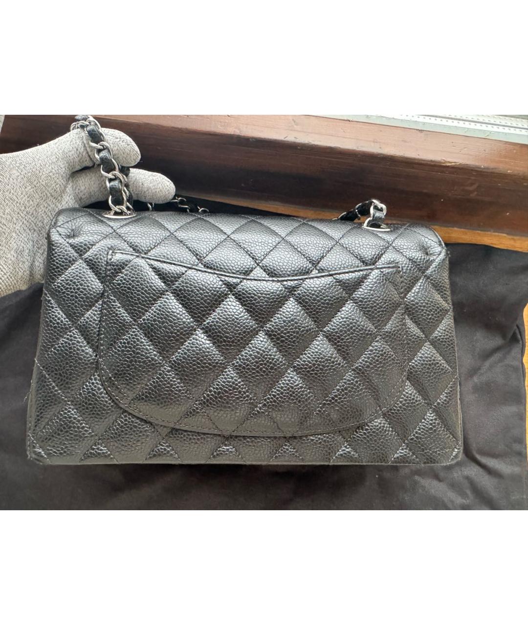 CHANEL Черная кожаная сумка через плечо, фото 2