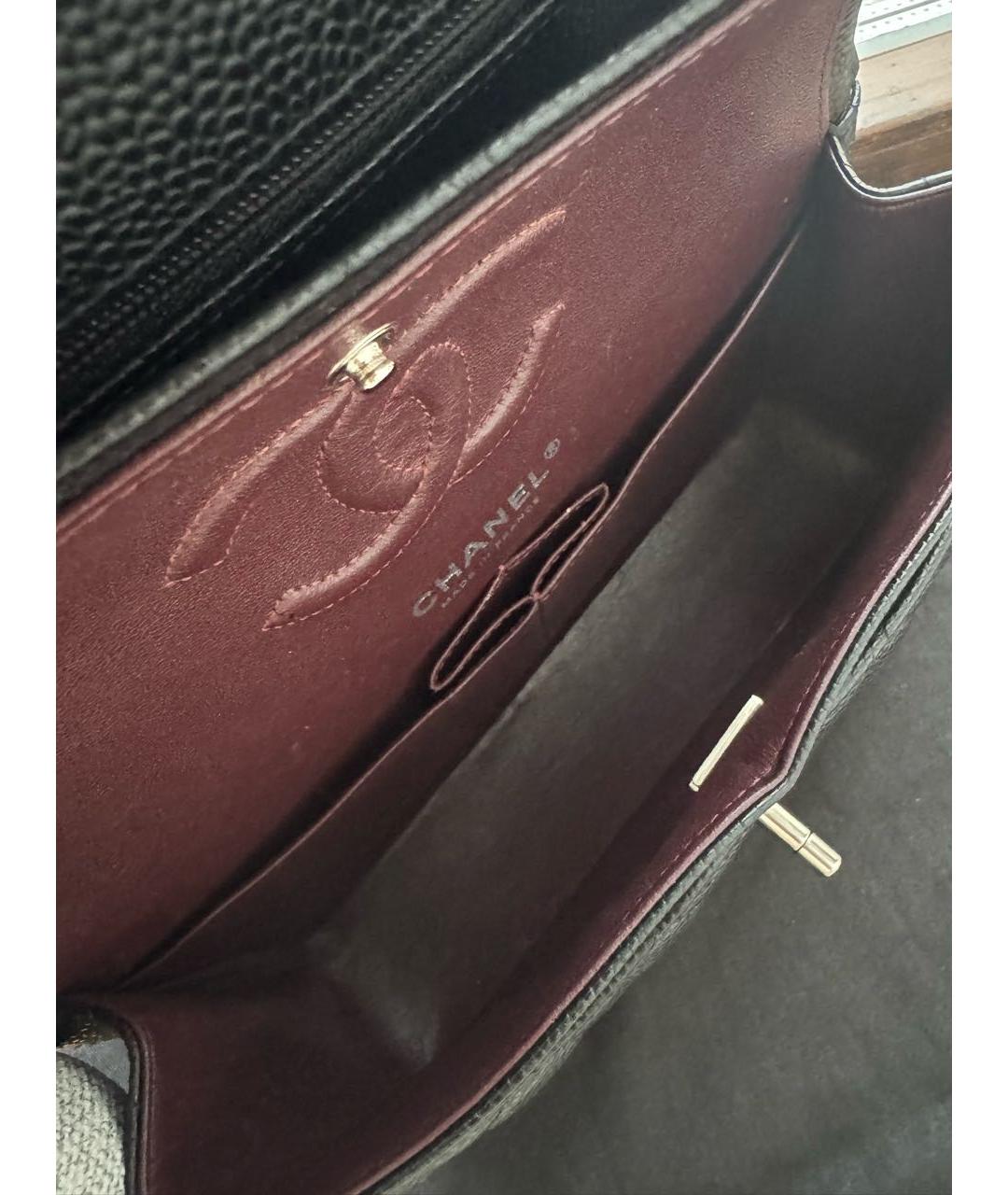 CHANEL Черная кожаная сумка через плечо, фото 3