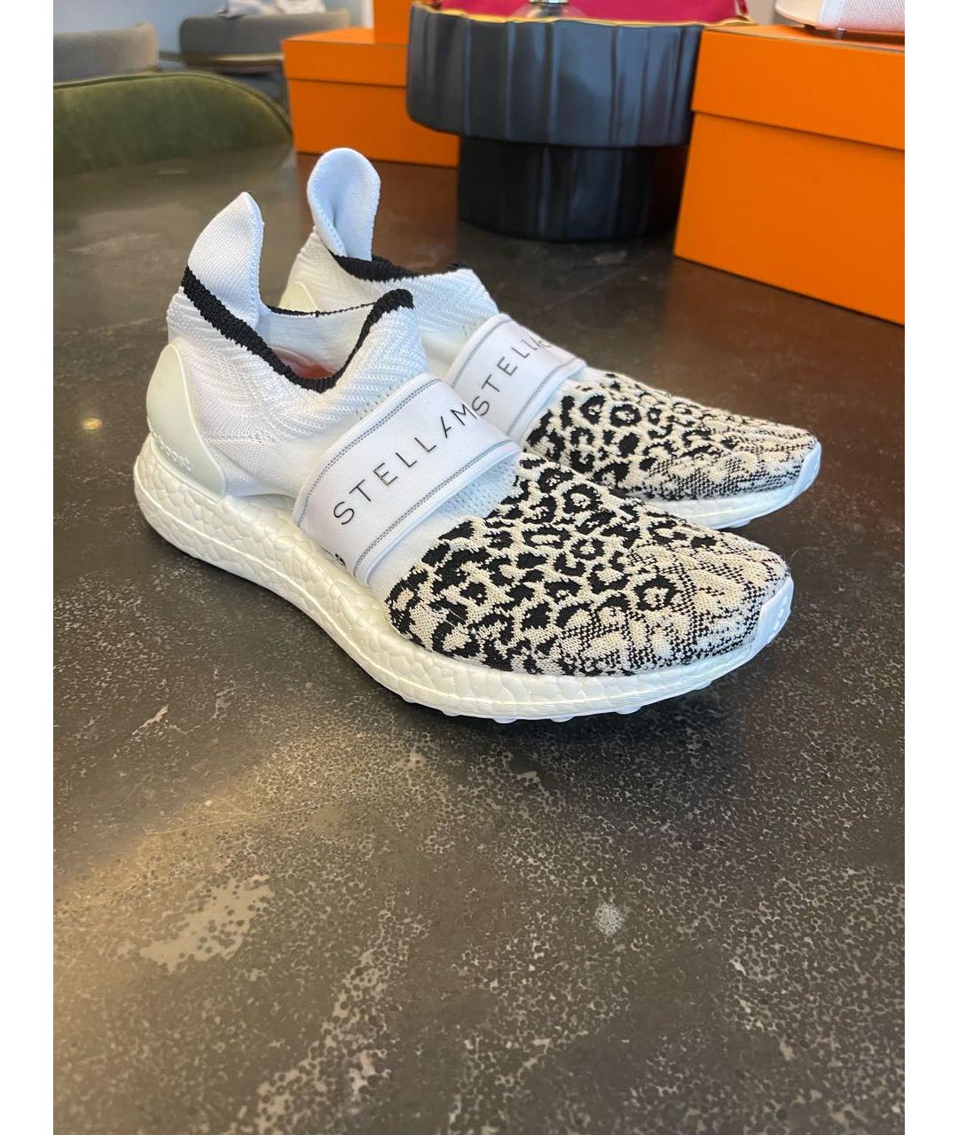 ADIDAS BY STELLA MCCARTNEY Белые текстильные кроссовки, фото 2