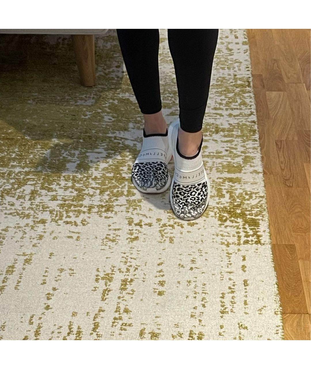 ADIDAS BY STELLA MCCARTNEY Белые текстильные кроссовки, фото 4