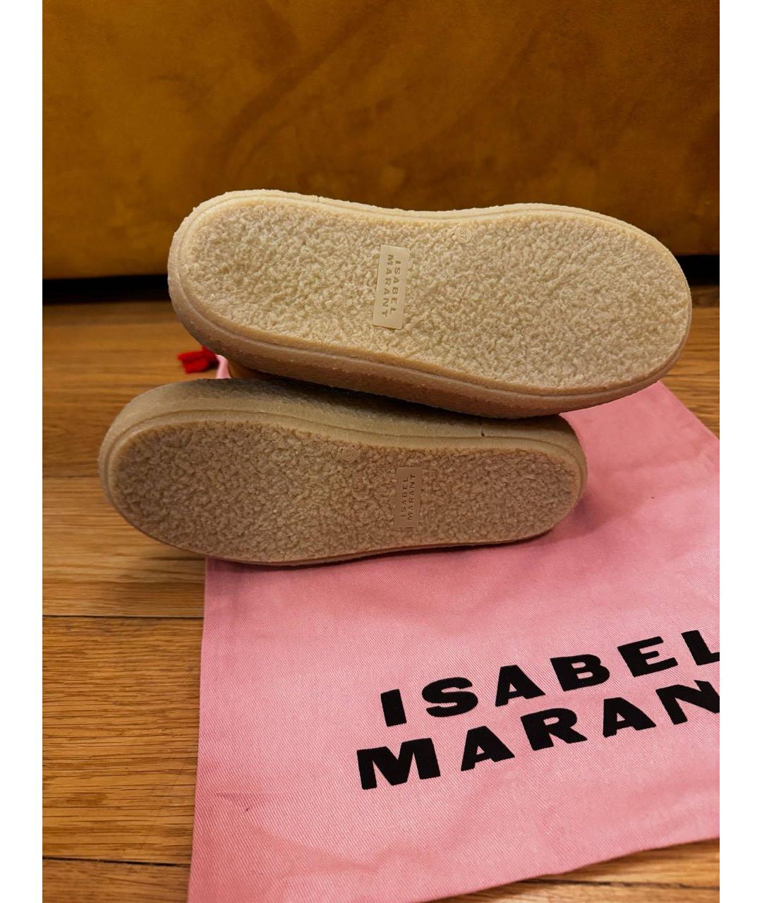 ISABEL MARANT Коричневые замшевые ботинки, фото 5