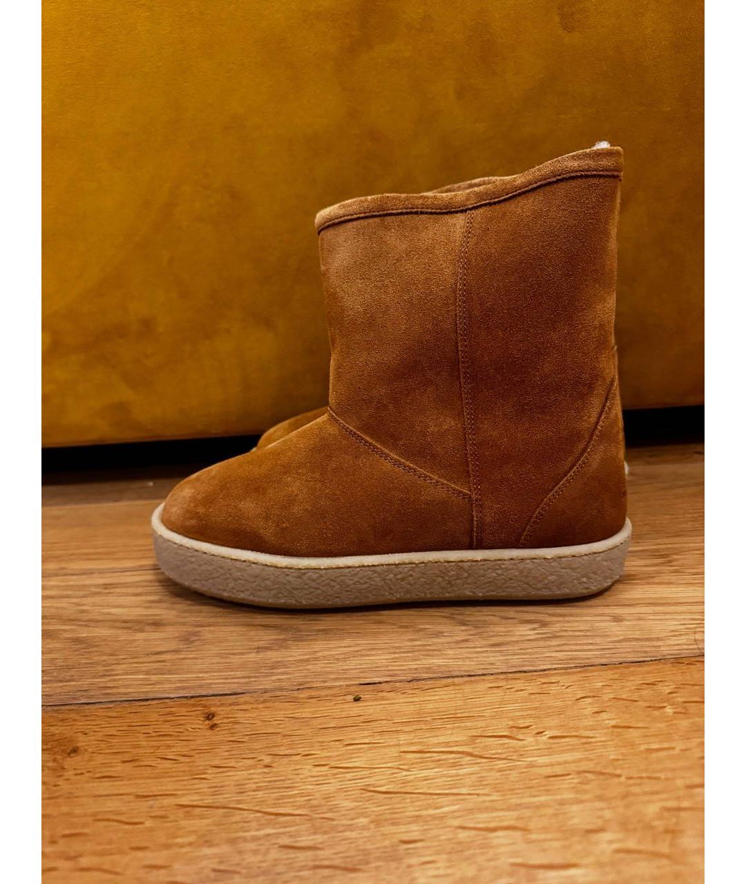 ISABEL MARANT Коричневые замшевые ботинки, фото 8