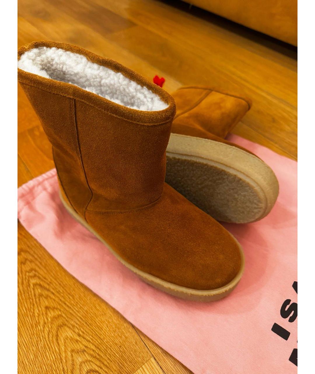 ISABEL MARANT Коричневые замшевые ботинки, фото 2