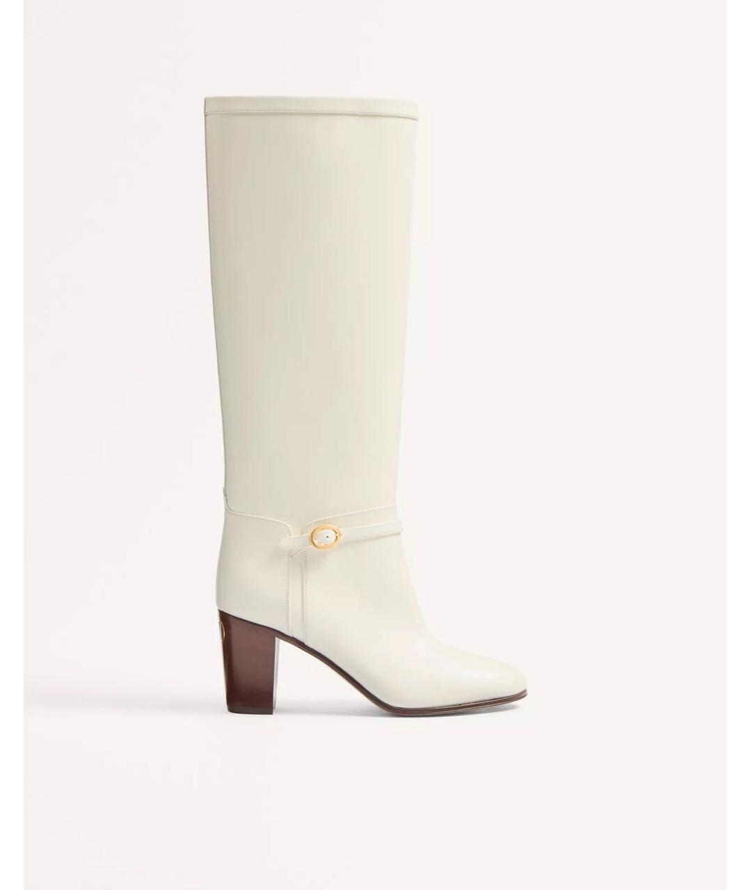 VALENTINO Белые кожаные сапоги, фото 5