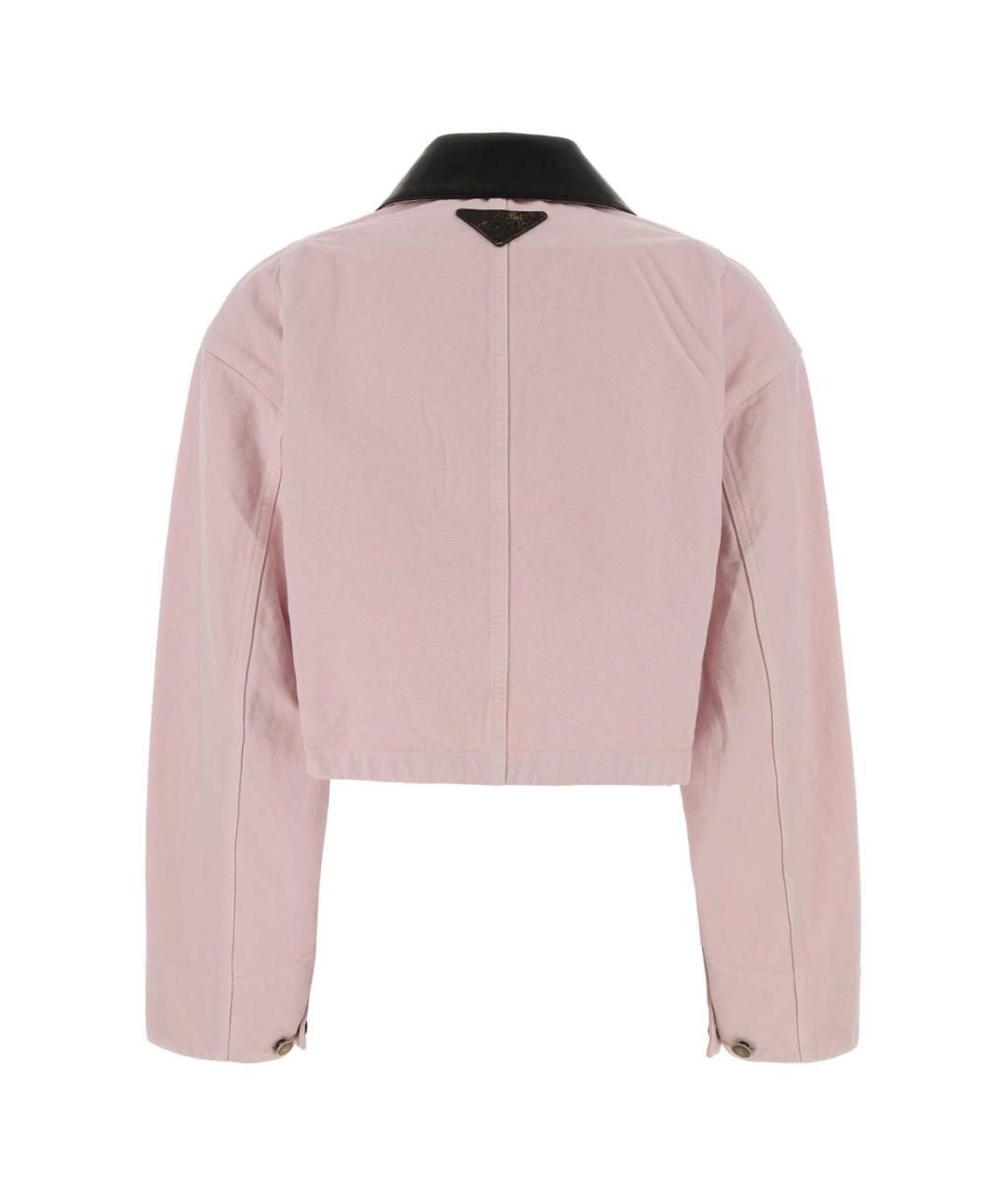 PRADA Розовая хлопковая куртка, фото 2
