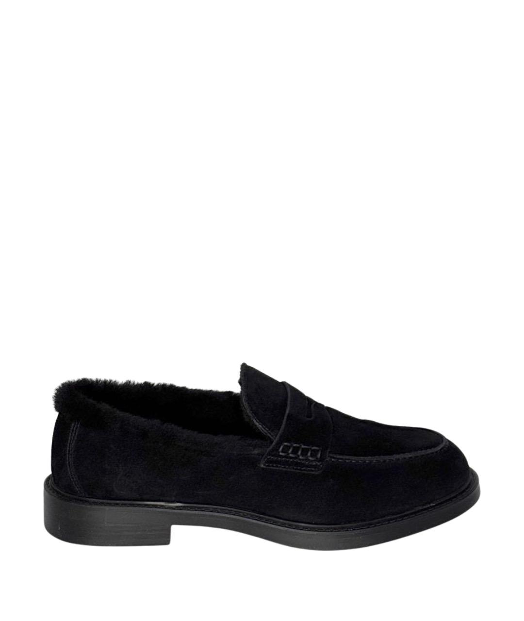 DOUCAL'S Черные замшевые лоферы, фото 1
