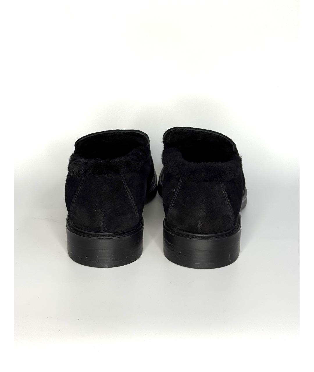 DOUCAL'S Черные замшевые лоферы, фото 4