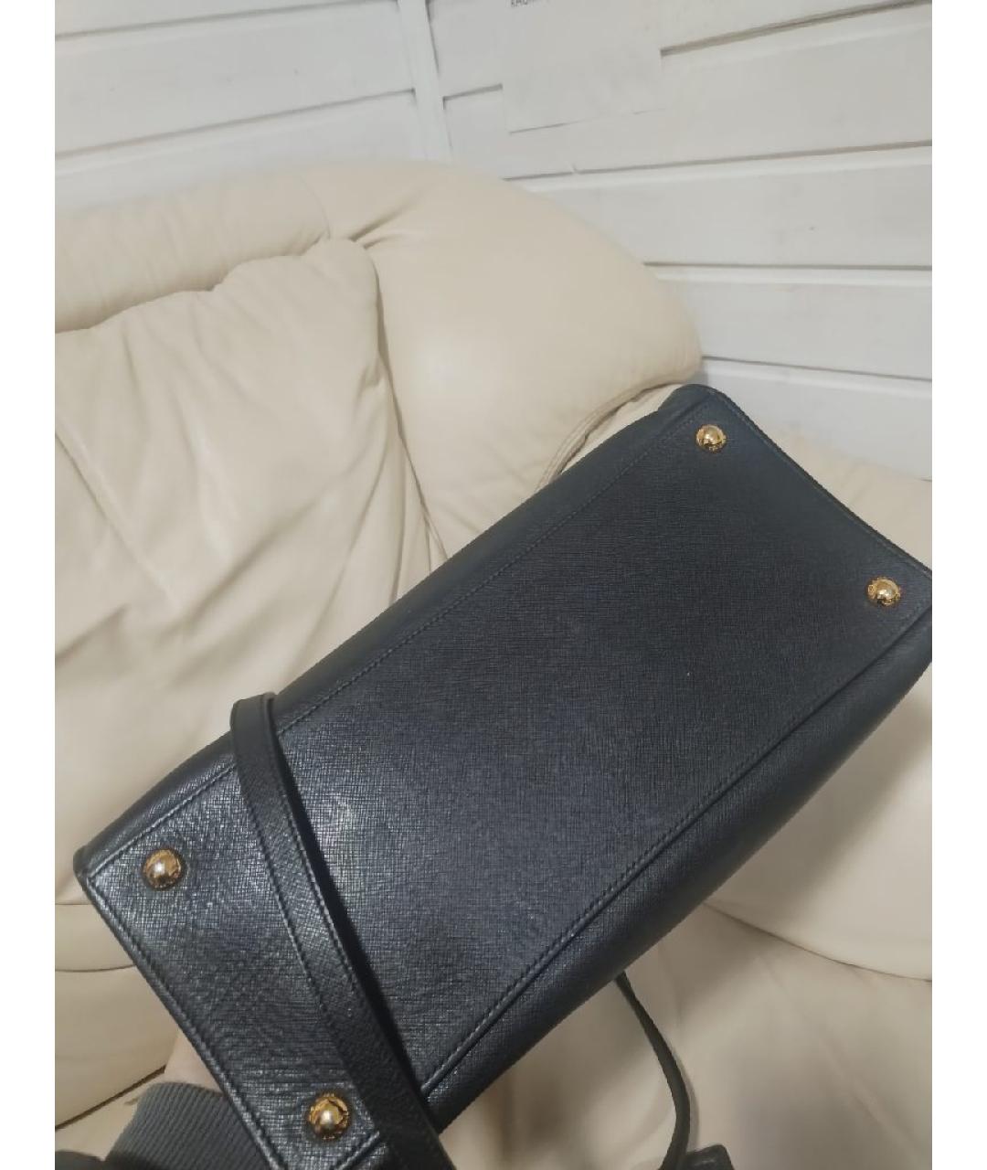 PRADA Черная кожаная сумка через плечо, фото 3