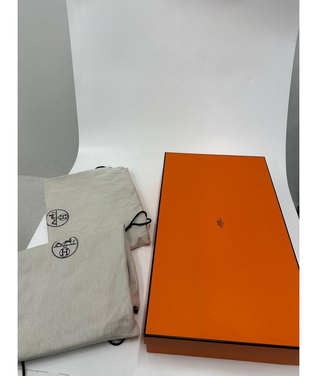 HERMES Черные кожаные сапоги, фото 2