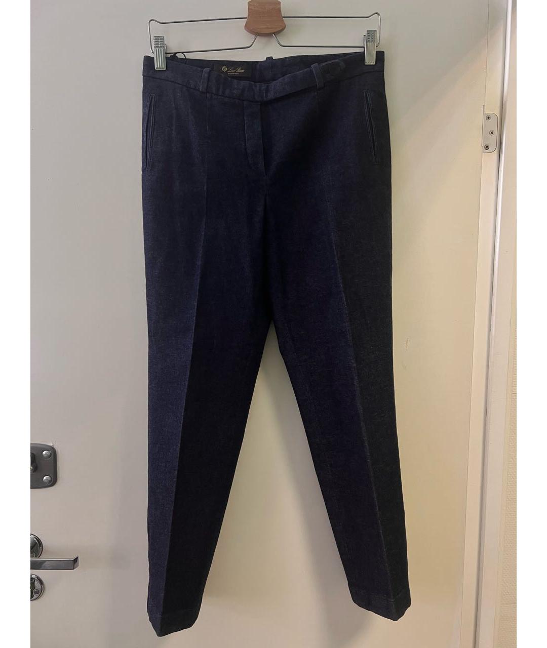 LORO PIANA Синий хлопко-эластановый костюм с брюками, фото 2