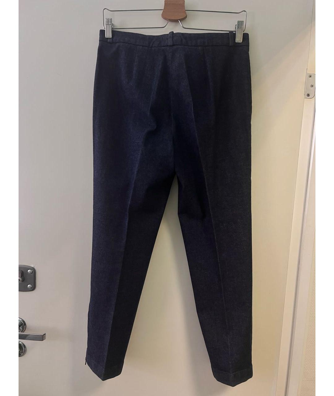 LORO PIANA Синий хлопко-эластановый костюм с брюками, фото 7