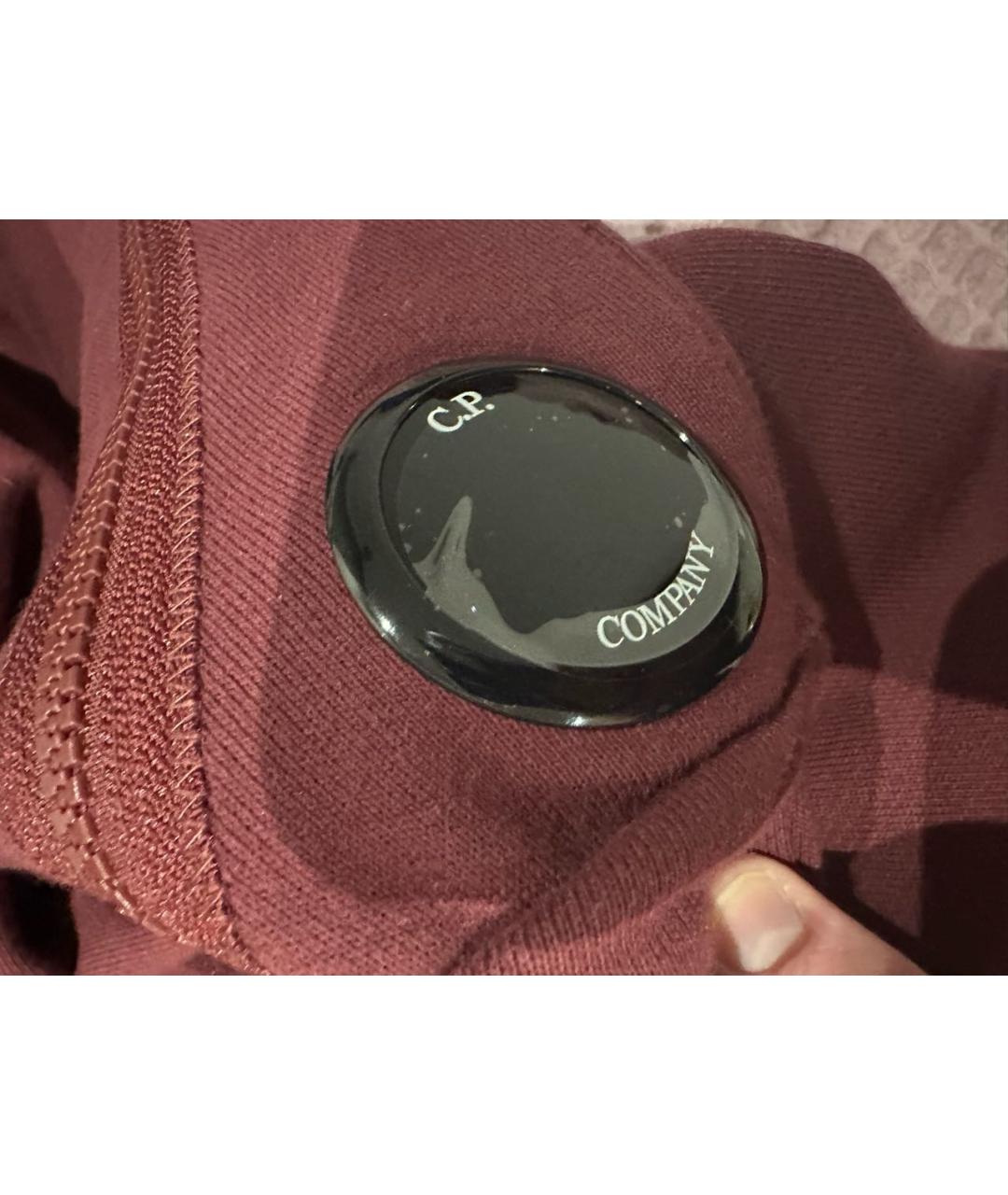 CP COMPANY Бордовые хлопковые повседневные брюки, фото 3