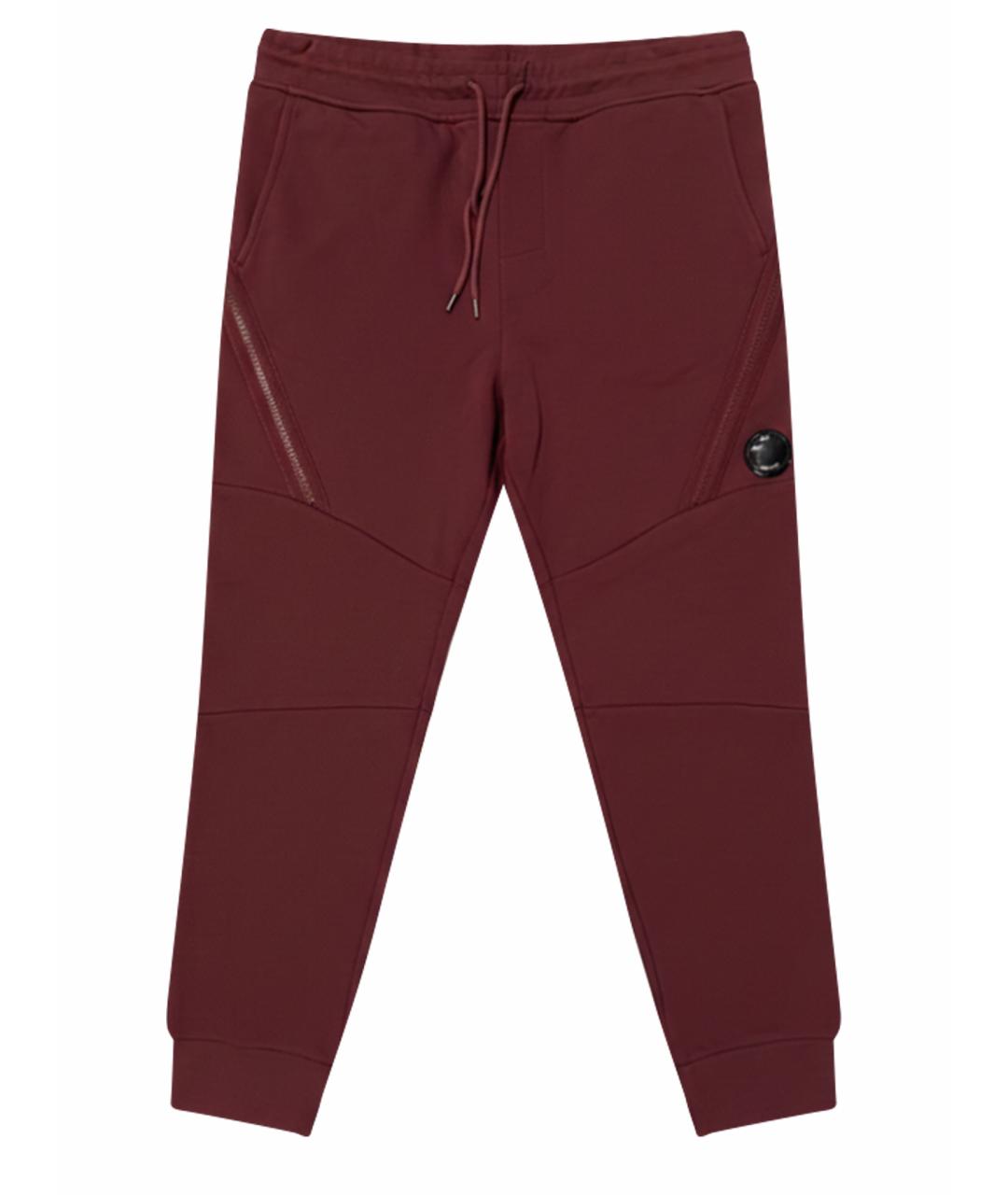 CP COMPANY Бордовые хлопковые повседневные брюки, фото 1