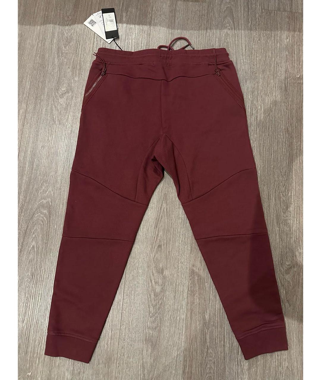 CP COMPANY Бордовые хлопковые повседневные брюки, фото 2