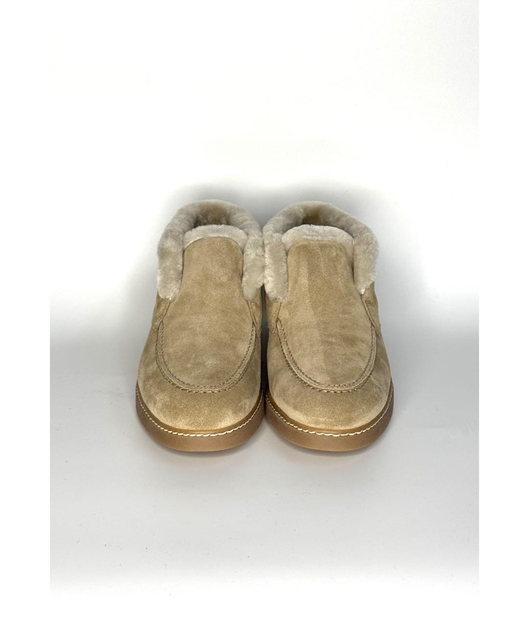 DOUCAL'S Бежевые замшевые лоферы, фото 2