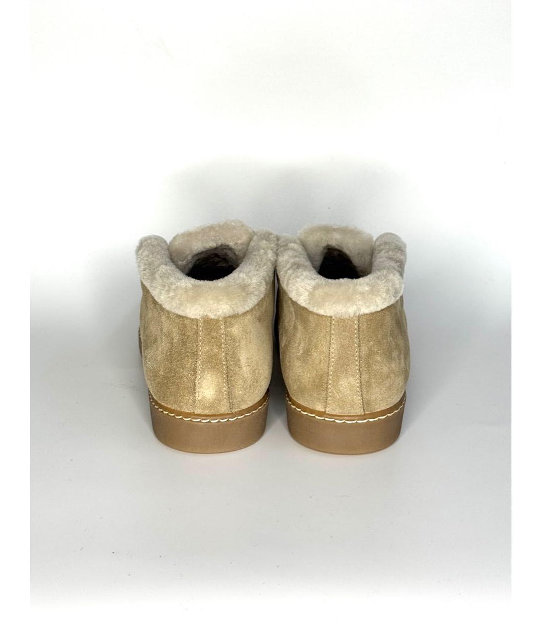 DOUCAL'S Бежевые замшевые лоферы, фото 4