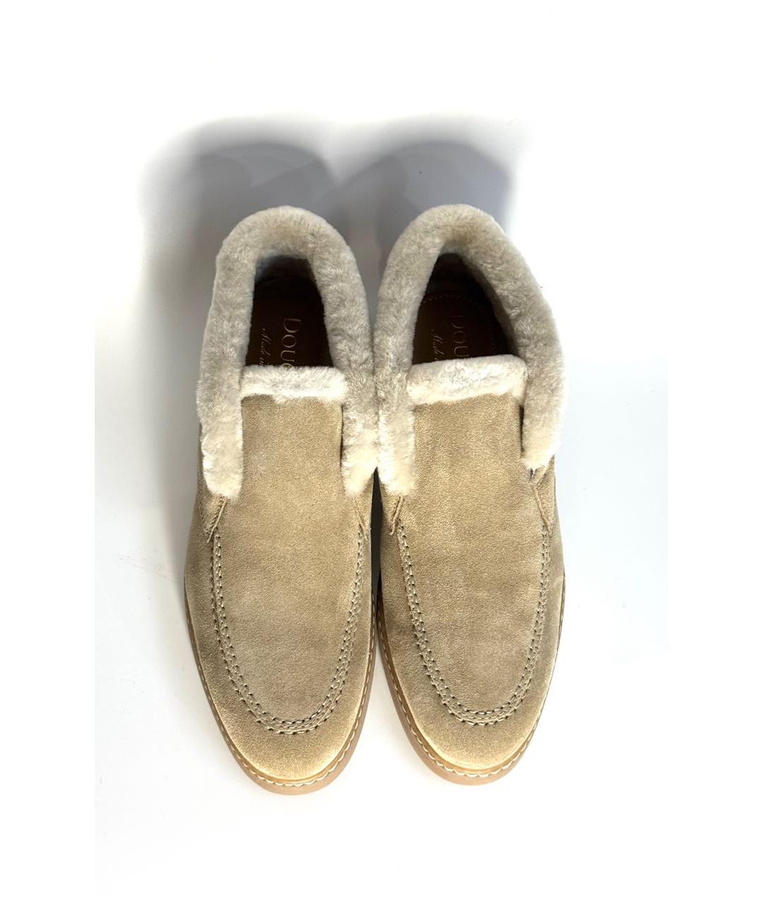 DOUCAL'S Бежевые замшевые лоферы, фото 3