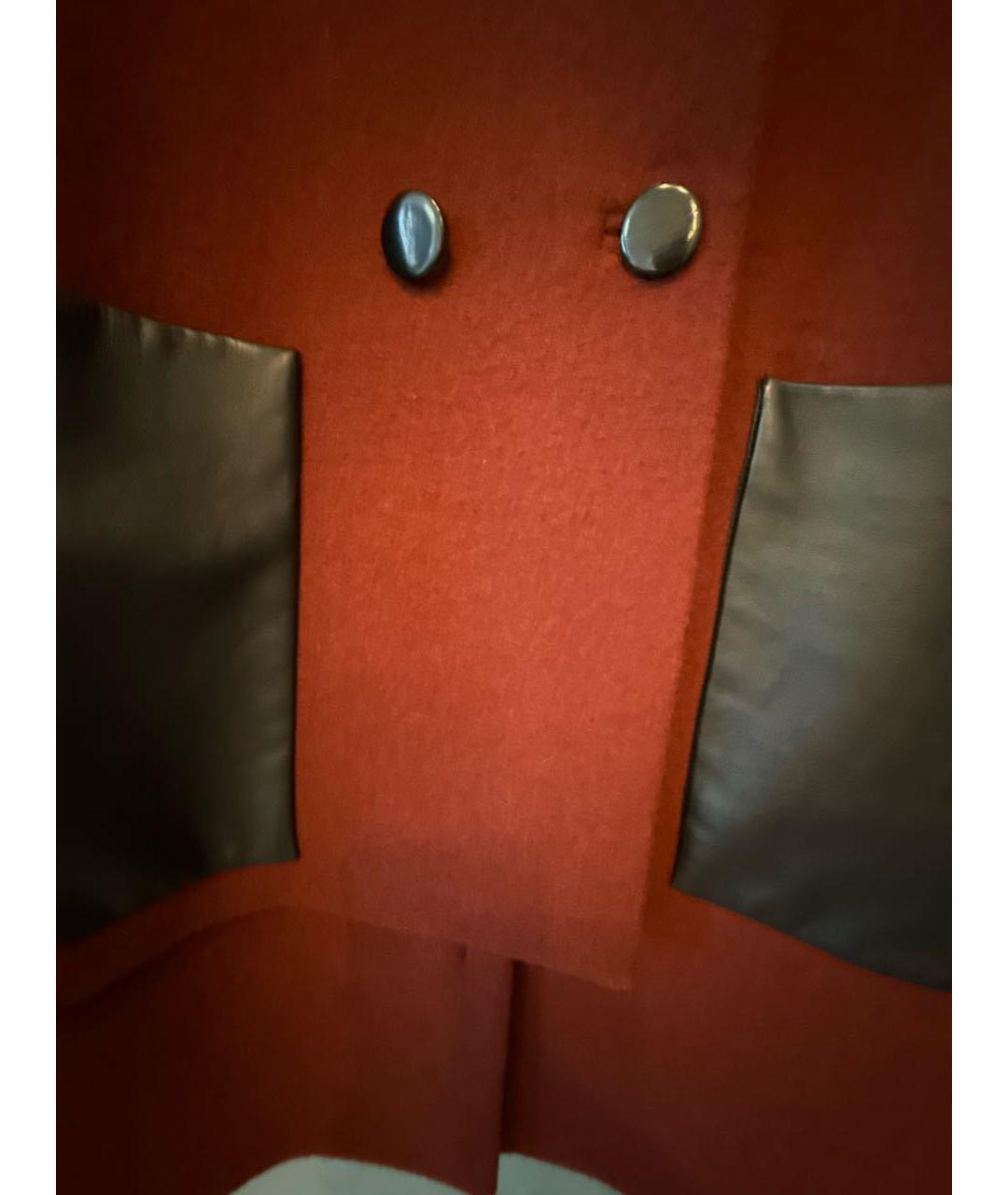 YVES SALOMON Бордовое шерстяное пальто, фото 6