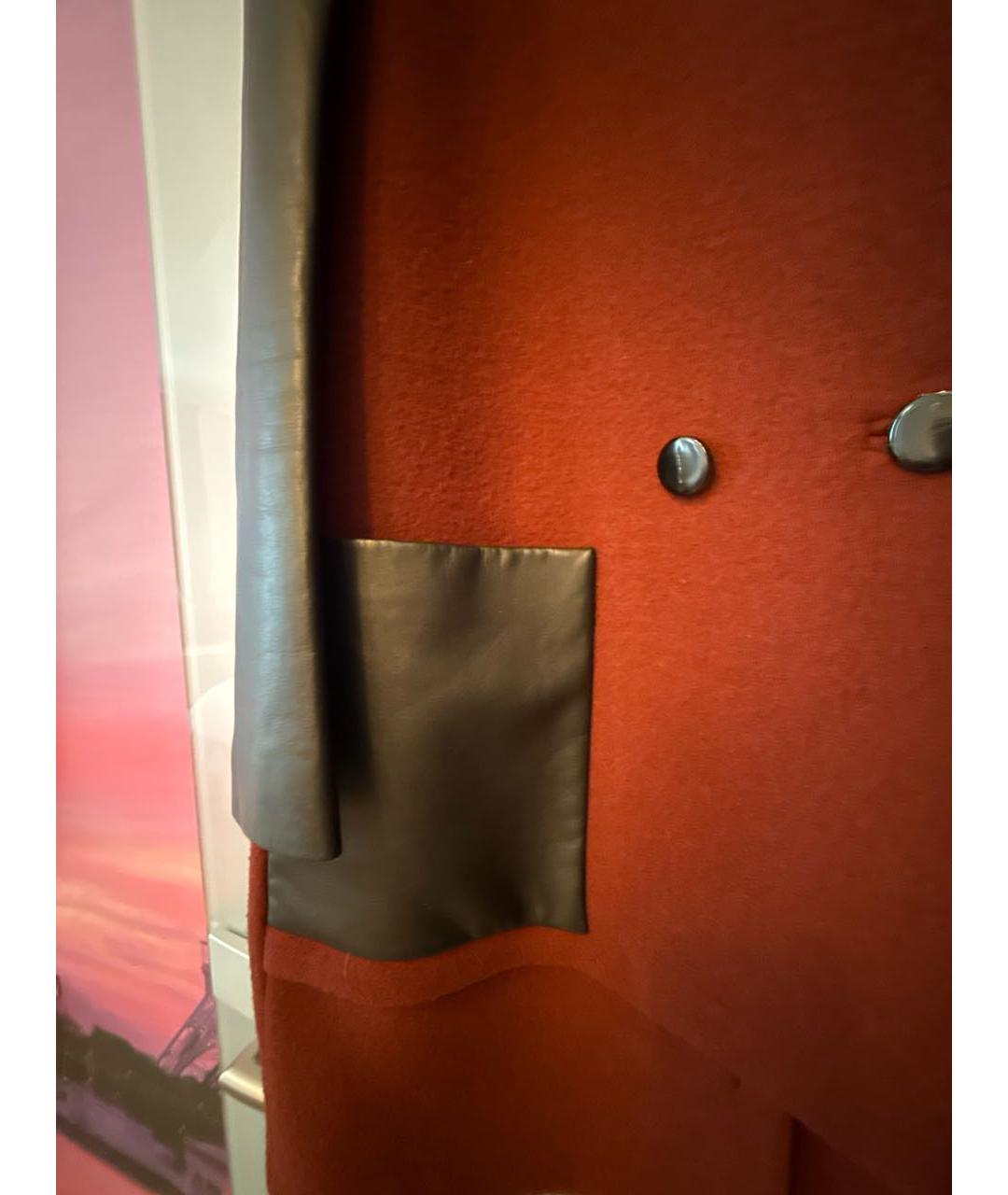 YVES SALOMON Бордовое шерстяное пальто, фото 5