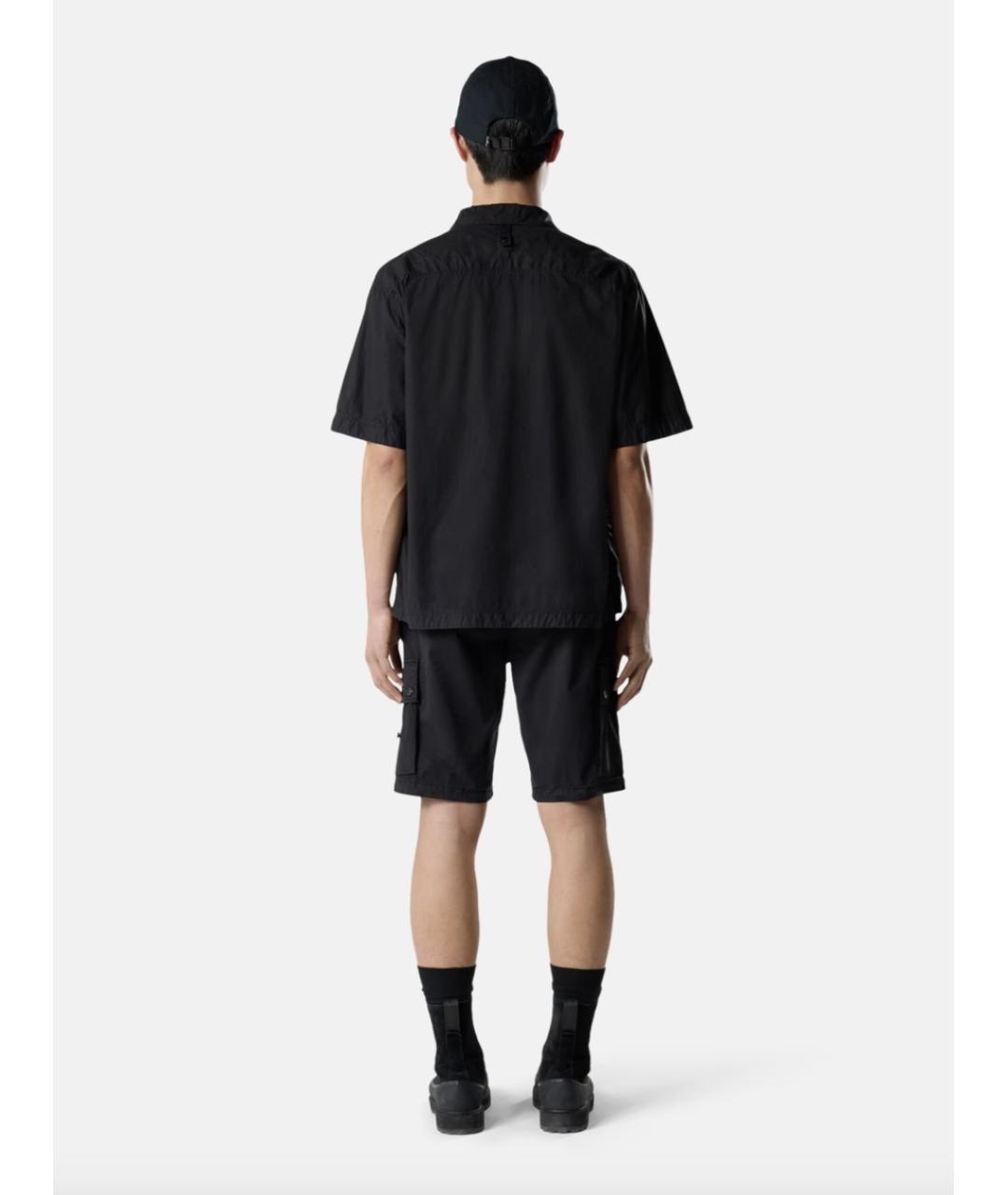 STONE ISLAND Черные хлопко-эластановые шорты, фото 5