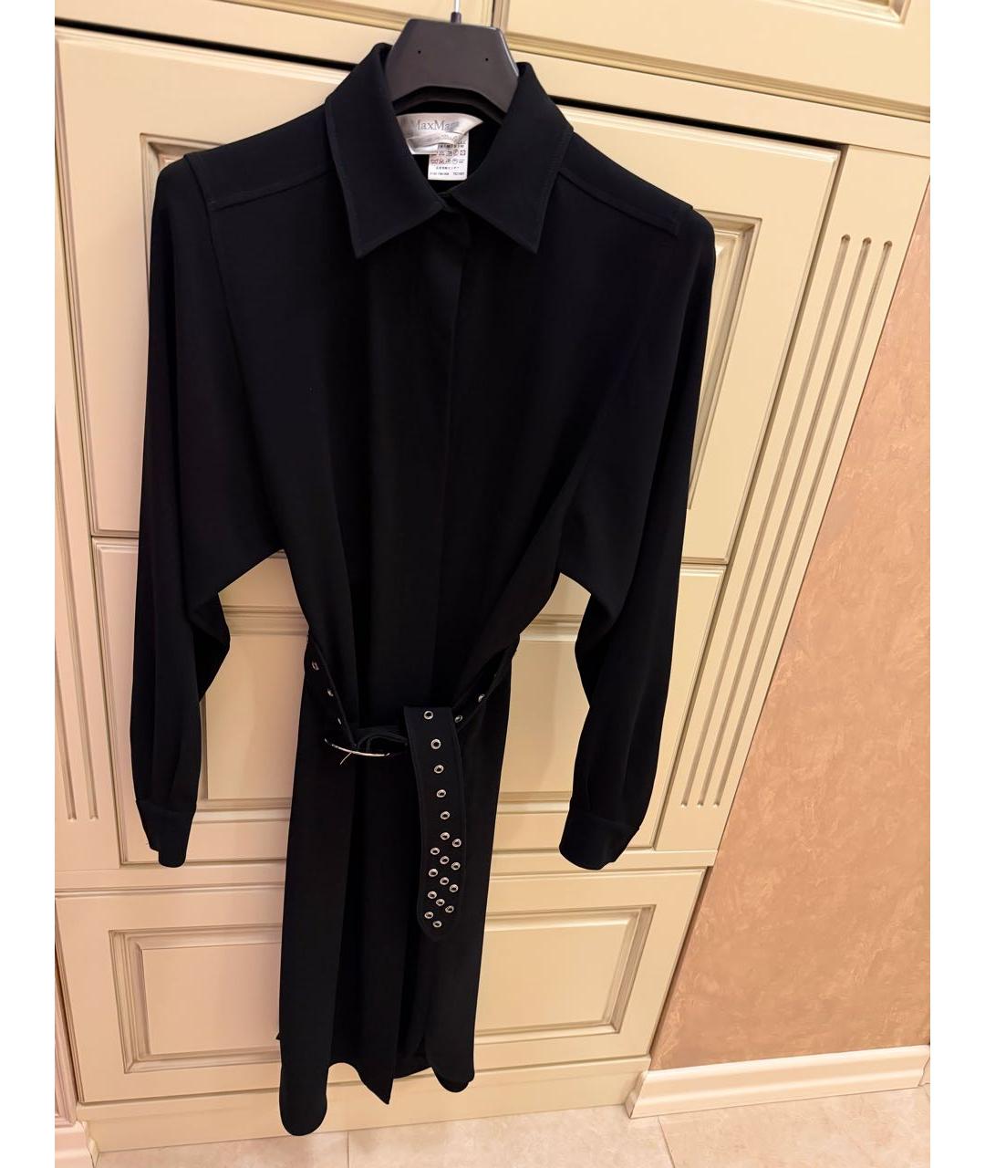 MAX MARA Черное повседневное платье, фото 2