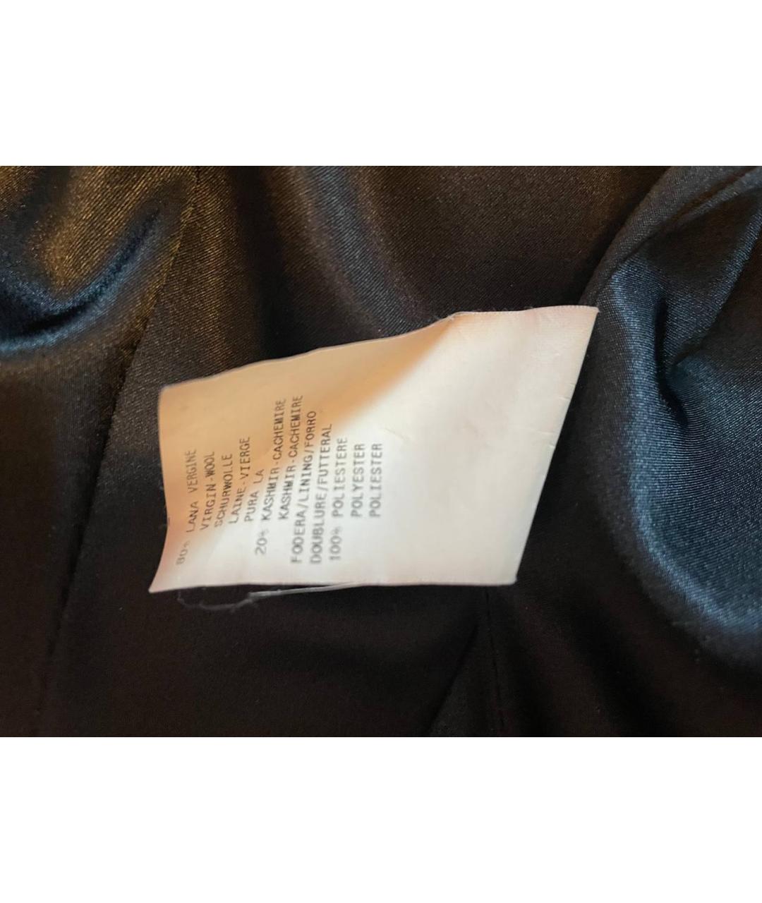 ARMANI COLLEZIONI Черное шерстяное пальто, фото 7