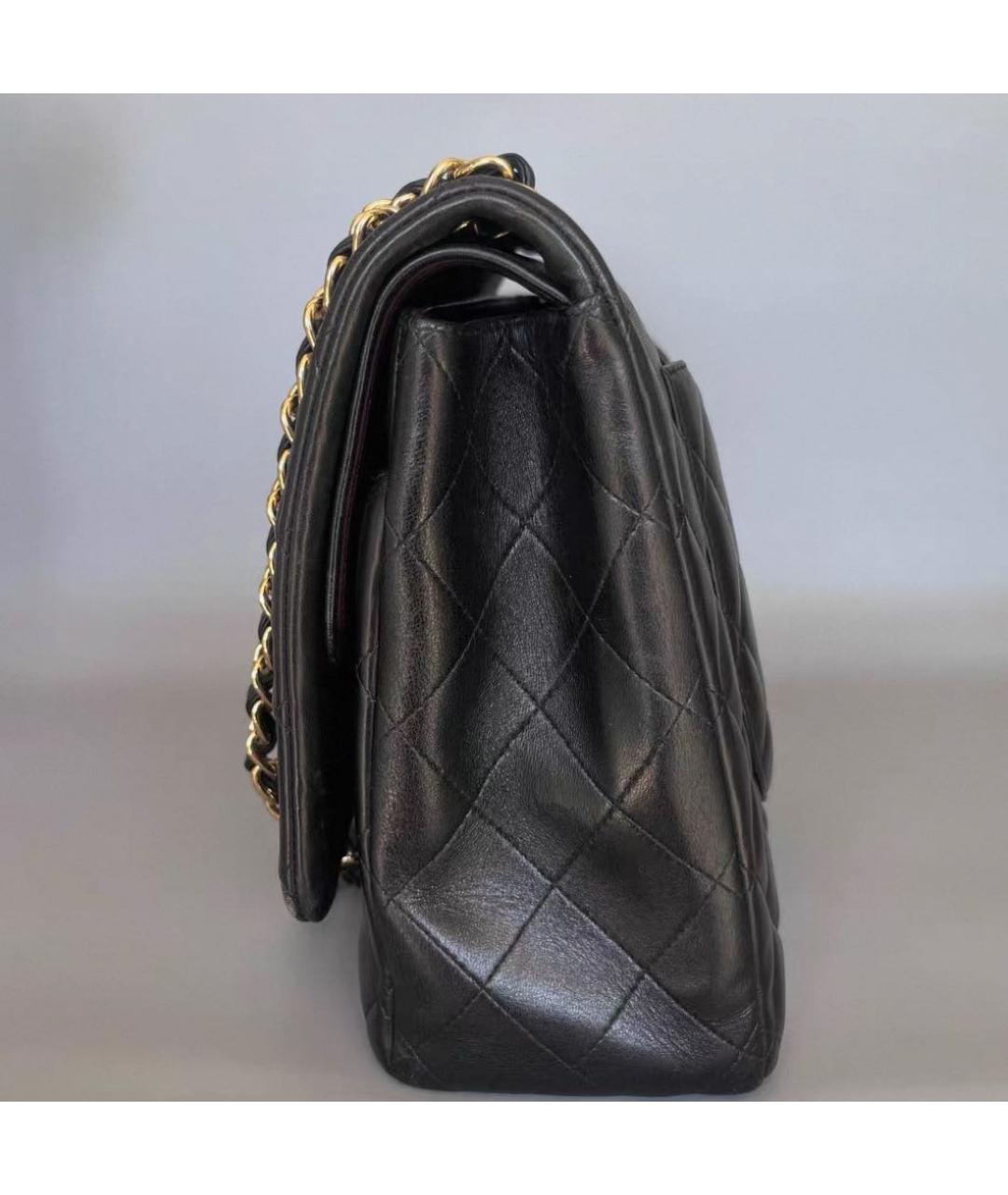 CHANEL Черная кожаная сумка через плечо, фото 4