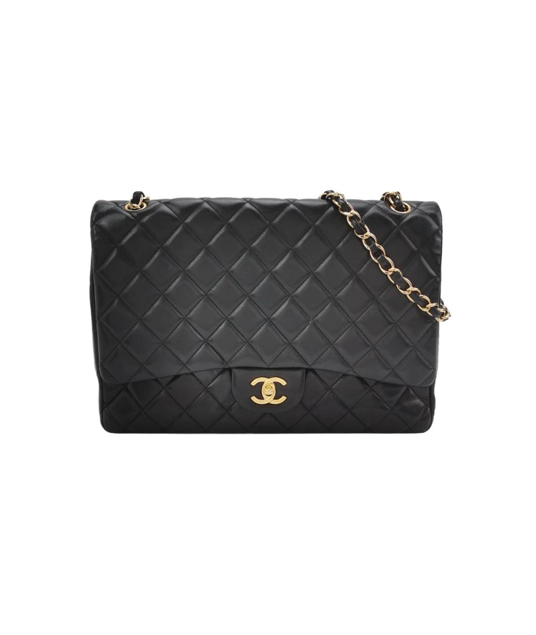 CHANEL Черная кожаная сумка через плечо, фото 5