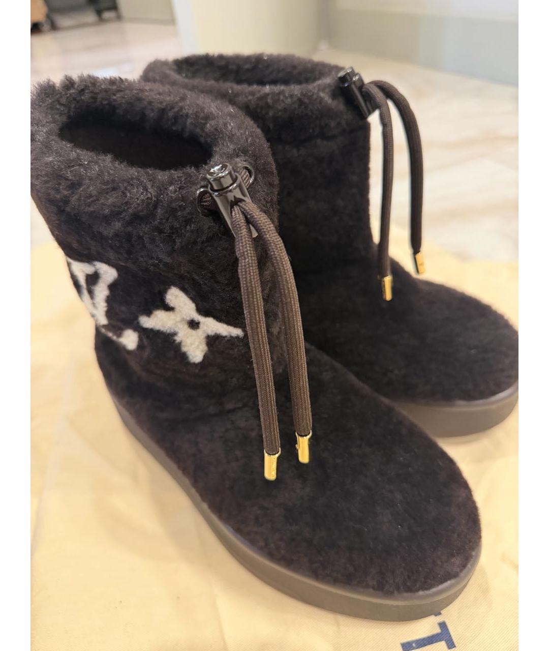 LOUIS VUITTON Коричневые полусапоги, фото 6