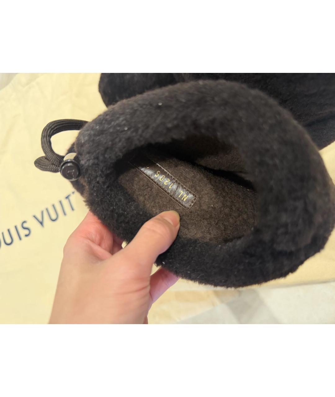 LOUIS VUITTON Коричневые полусапоги, фото 7