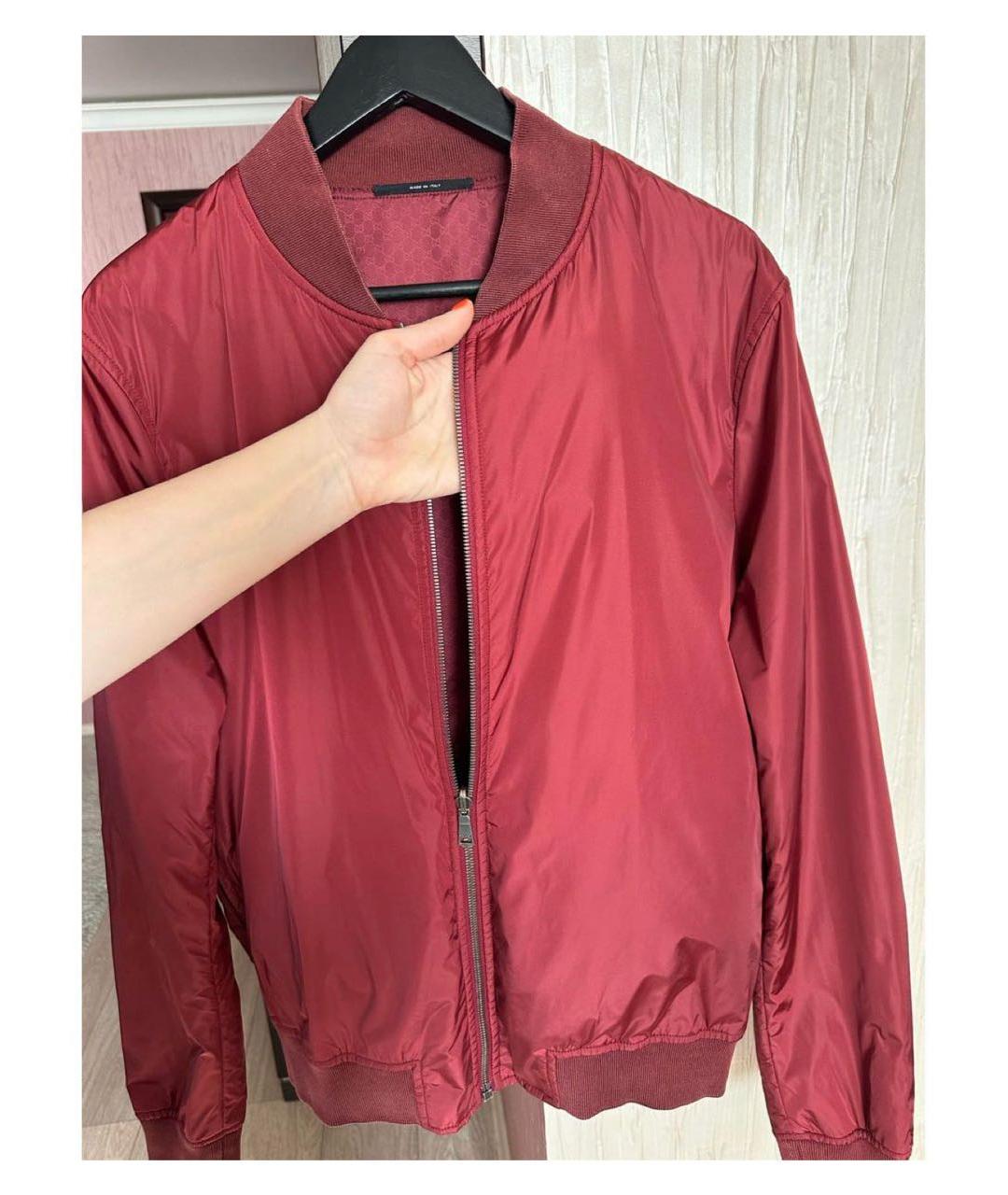 GUCCI Бордовая куртка, фото 7