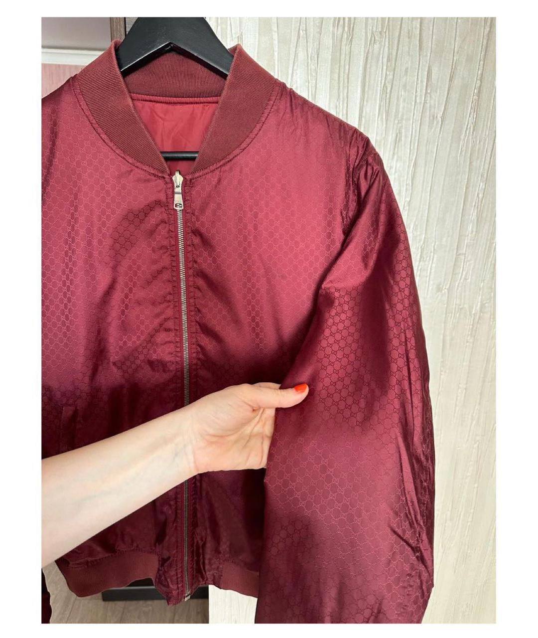 GUCCI Бордовая куртка, фото 3