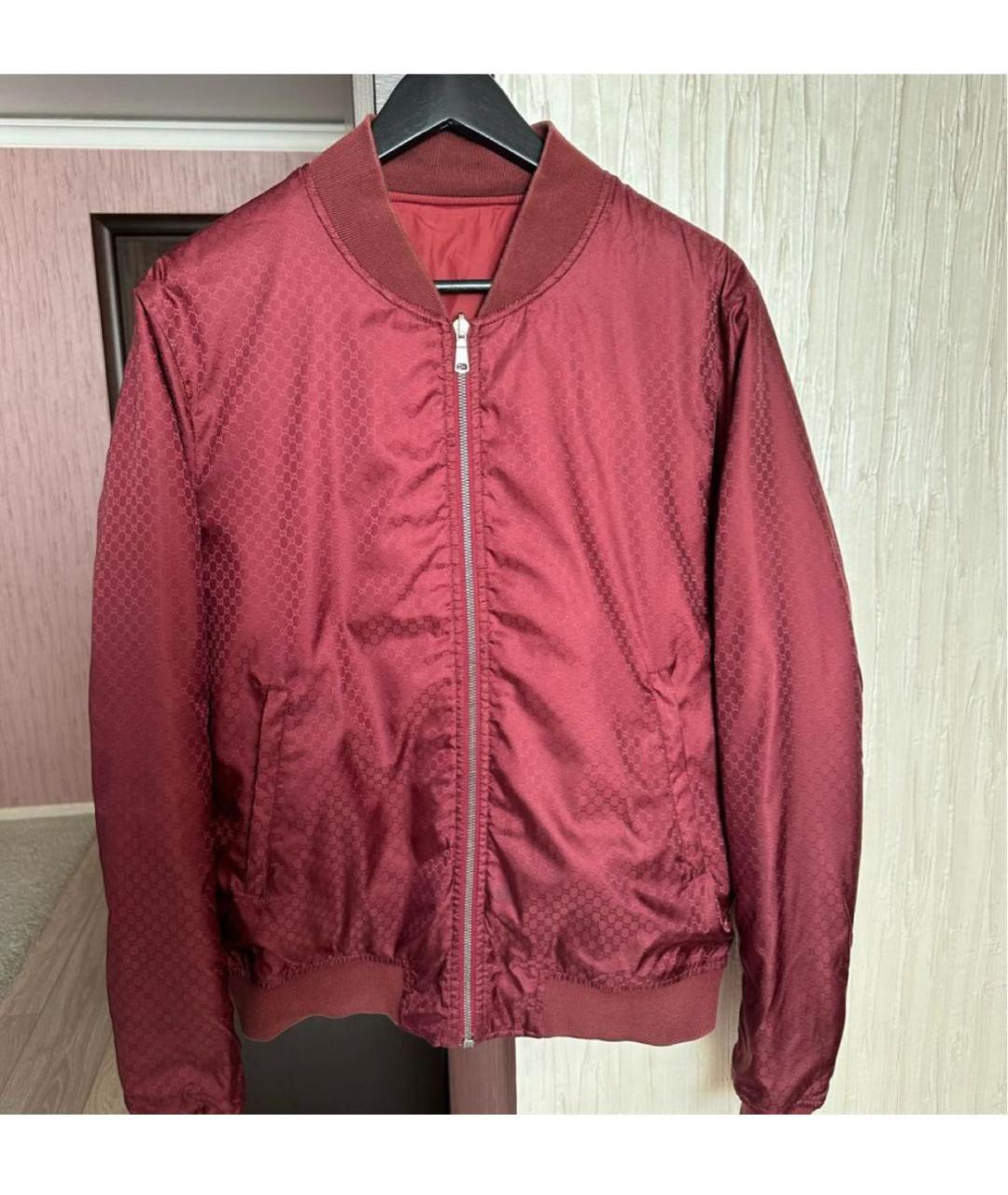 GUCCI Бордовая куртка, фото 9