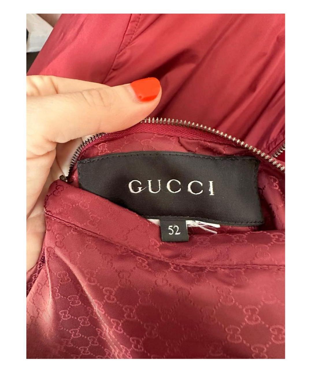 GUCCI Бордовая куртка, фото 8