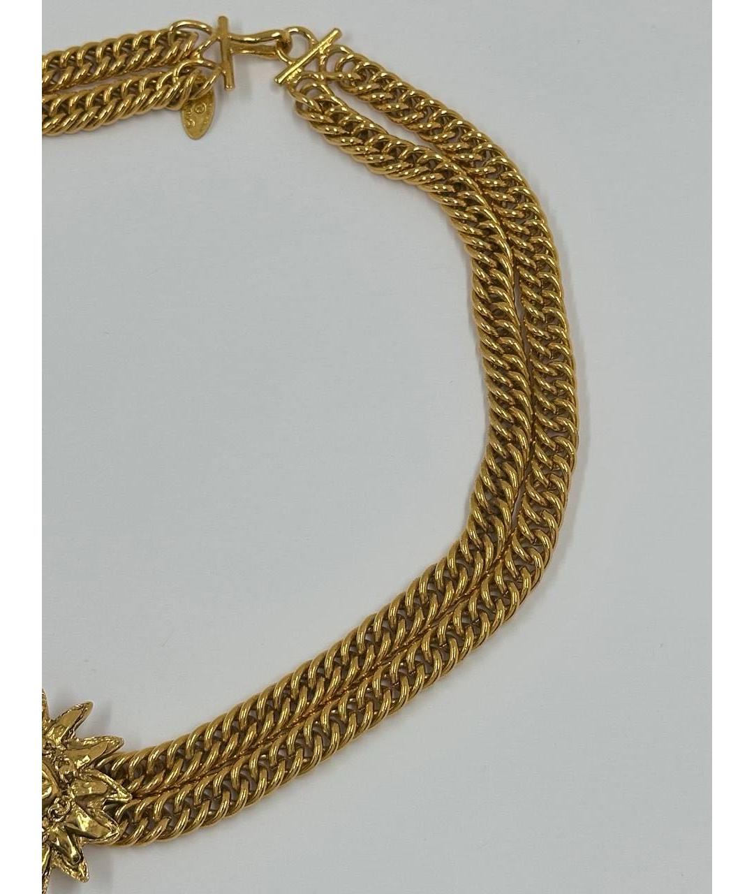 CHANEL Золотое позолоченное колье, фото 3