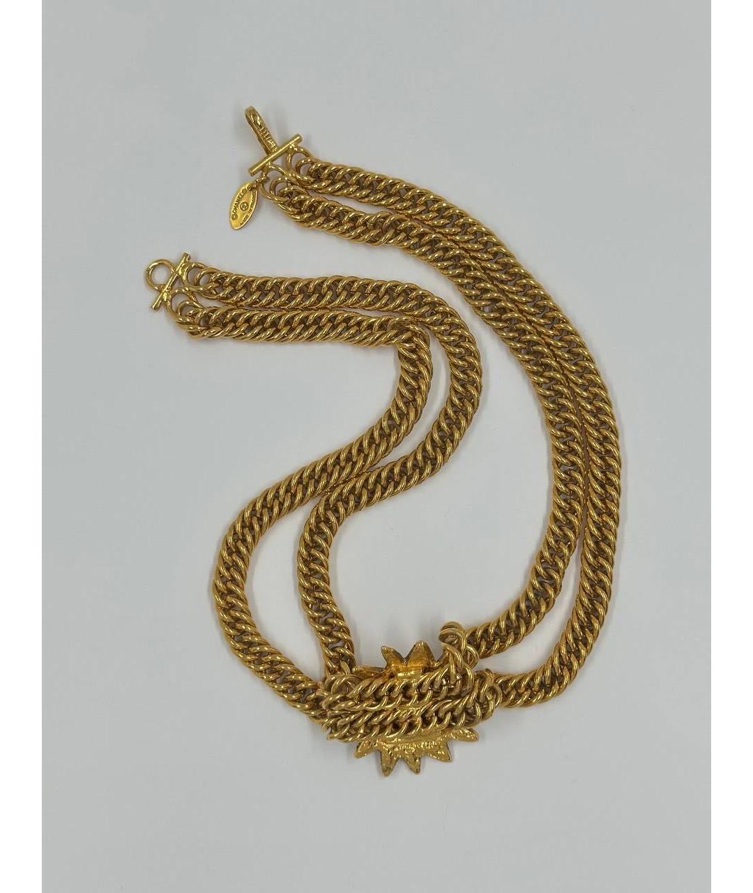 CHANEL Золотое позолоченное колье, фото 6