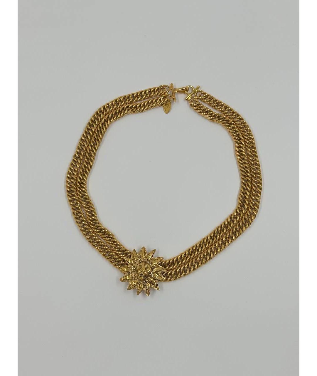 CHANEL Золотое позолоченное колье, фото 8